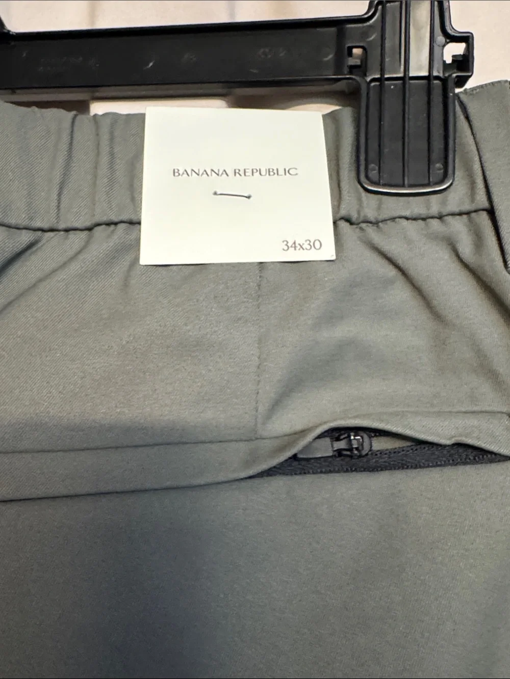 Banana Republic Athletic Slim Fit Performance Pant, Size 34X30, Color Olive